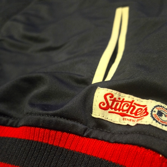 Boston Red Sox baseball Stitches Track Jacket MLB Awesome Full Zip Lined Medium - Picture 7 of 8